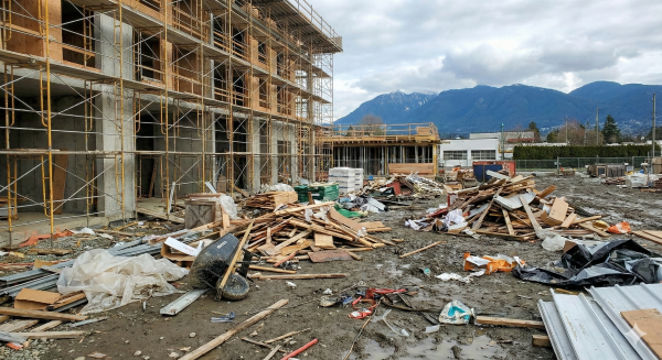 Cluttered room before junk removal